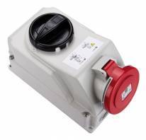V�gstikd�se m/l�s IP44 32A - 4 polet