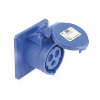 Indbygningsudtag IP44 32A (70x70) - 3 polet