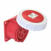 Indbygningsudtag IP67 Twist 32A (75x75) - 5 polet