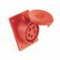 Indbygningsudtag IP44 32A (92x100) - 5 polet